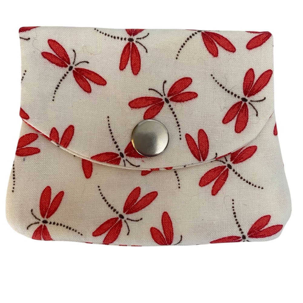 Dragonfly Credit Card Wallet Handmade New